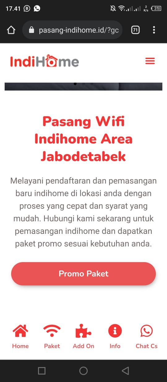 Paket Indihome 2P Internet + TV Di Bogor Murah